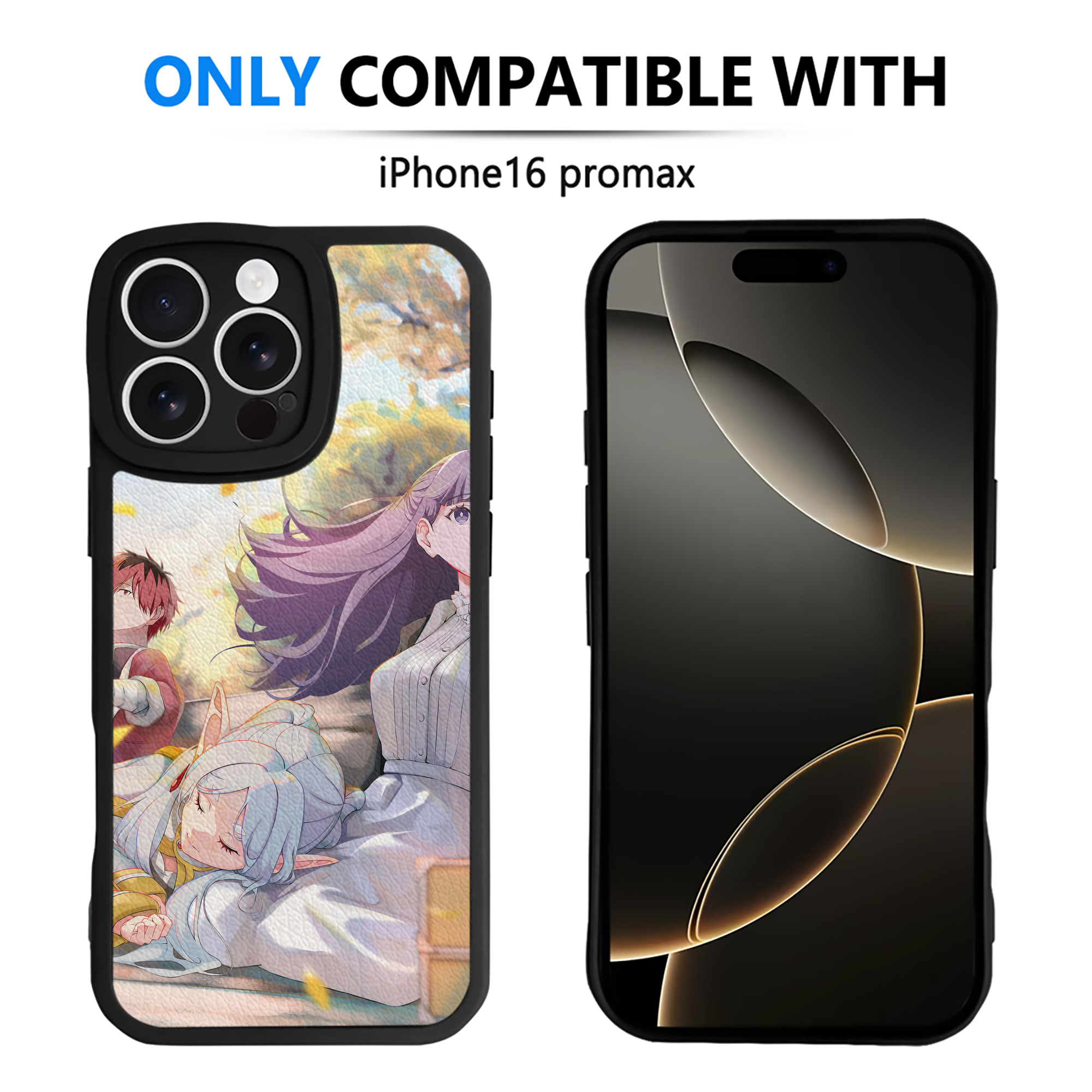 （画像用） 葬送のフリーレン Frieren 【iPhone 16シリーズ対応】シリコンスマホケース（レザー調） 材質：シリコン